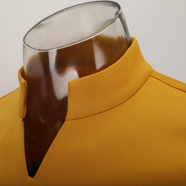 Cosermart Star Trek Picard  Uniform New Engineering Gold Top Shirts Halloween Cosplay Costume