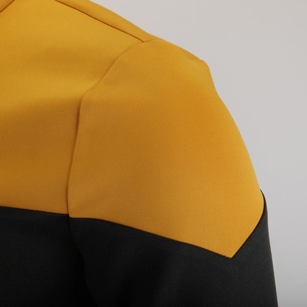 Cosermart Star Trek Picard  Uniform New Engineering Gold Top Shirts Halloween Cosplay Costume
