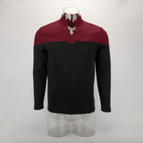 Cosermart Star Trek Picard Startfleet Uniform New Engineering Red Top Shirts Halloween Cosplay Costume
