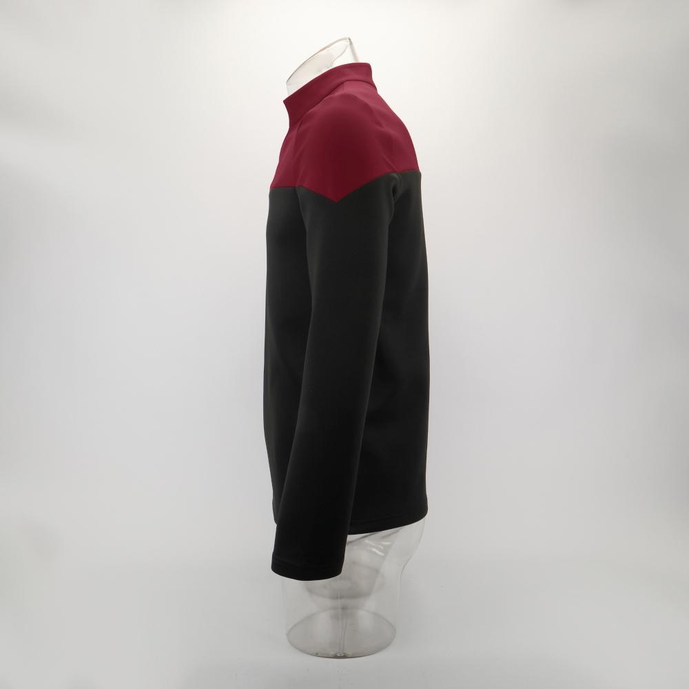 Cosermart Star Trek Picard Startfleet Uniform New Engineering Red Top Shirts Halloween Cosplay Costume