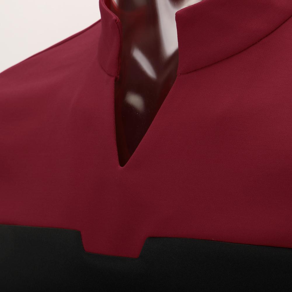 Cosermart Star Trek Picard Startfleet Uniform New Engineering Red Top Shirts Halloween Cosplay Costume
