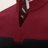 Cosermart Star Trek Picard Startfleet Uniform New Engineering Red Top Shirts Halloween Cosplay Costume
