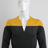 Cosermart Star Trek Deep Space Nine Commander Sisko Duty Uniform Jumpsuit Yellow Cosplay Costumes Halloween Party Prop