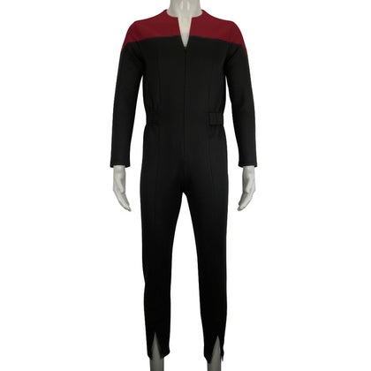 Cosermart Star Trek Deep Space Nine Commander Sisko Duty Uniform Jumpsuit Cosplay Costumes