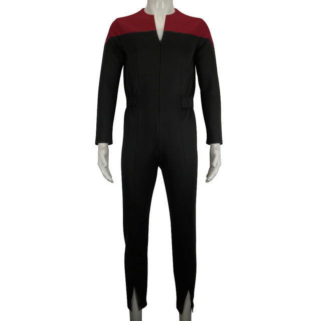 Cosermart Star Trek Deep Space Nine Commander Sisko Duty Uniform Jumpsuit Cosplay Costumes