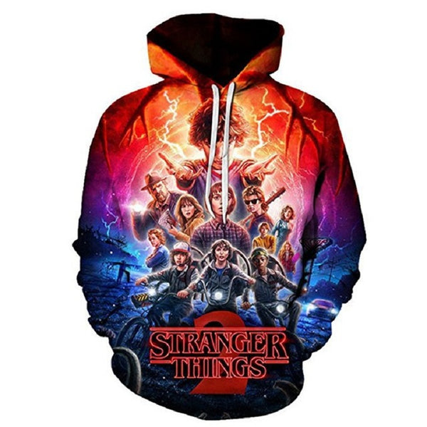 2019 Stranger Things Cosplay Costume Dustin Hoodie Sweatshirts
