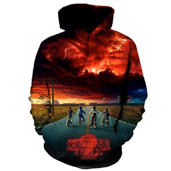 2019 Stranger Things Cosplay Costume Dustin Hoodie Sweatshirts