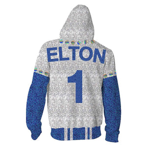 Elton John Dodgers Hoodie Zip Up Sweatshirt Jacket Cosplay Costume