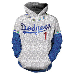 Elton John Dodgers Hoodie Zip Up Sweatshirt Jacket Cosplay Costume