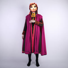 Snow Queen Anna Elsa Princess Cosplay Costume Outfit Full Set Halloween Costumes Fancy Dress