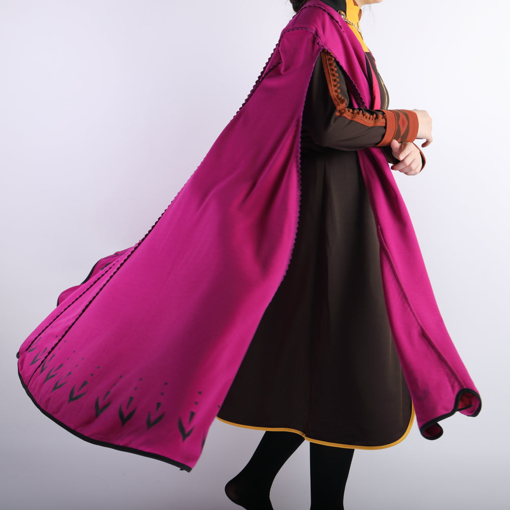 Snow Queen Anna Elsa Princess Cosplay Costume Outfit Full Set Halloween Costumes Fancy Dress