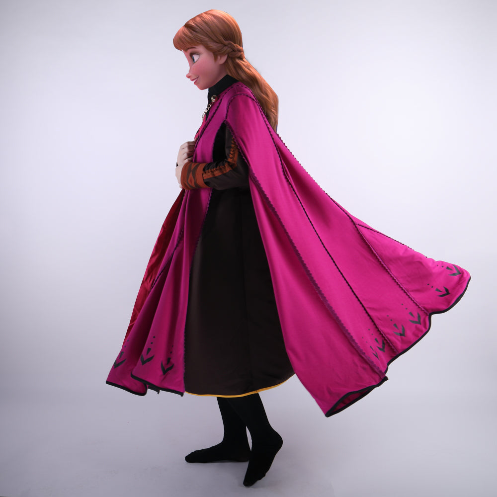 Snow Queen Anna Elsa Princess Cosplay Costume Outfit Full Set Halloween Costumes Fancy Dress