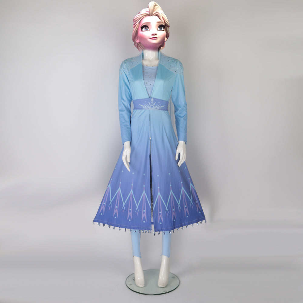 Snow Adult Elsa Dress Costume Halloween Cosplay Elsa Anna Costume Prin Cosermart Snow Adult Elsa Dress Costume Halloween Cosplay Elsa Anna Costume Prin Cosermart