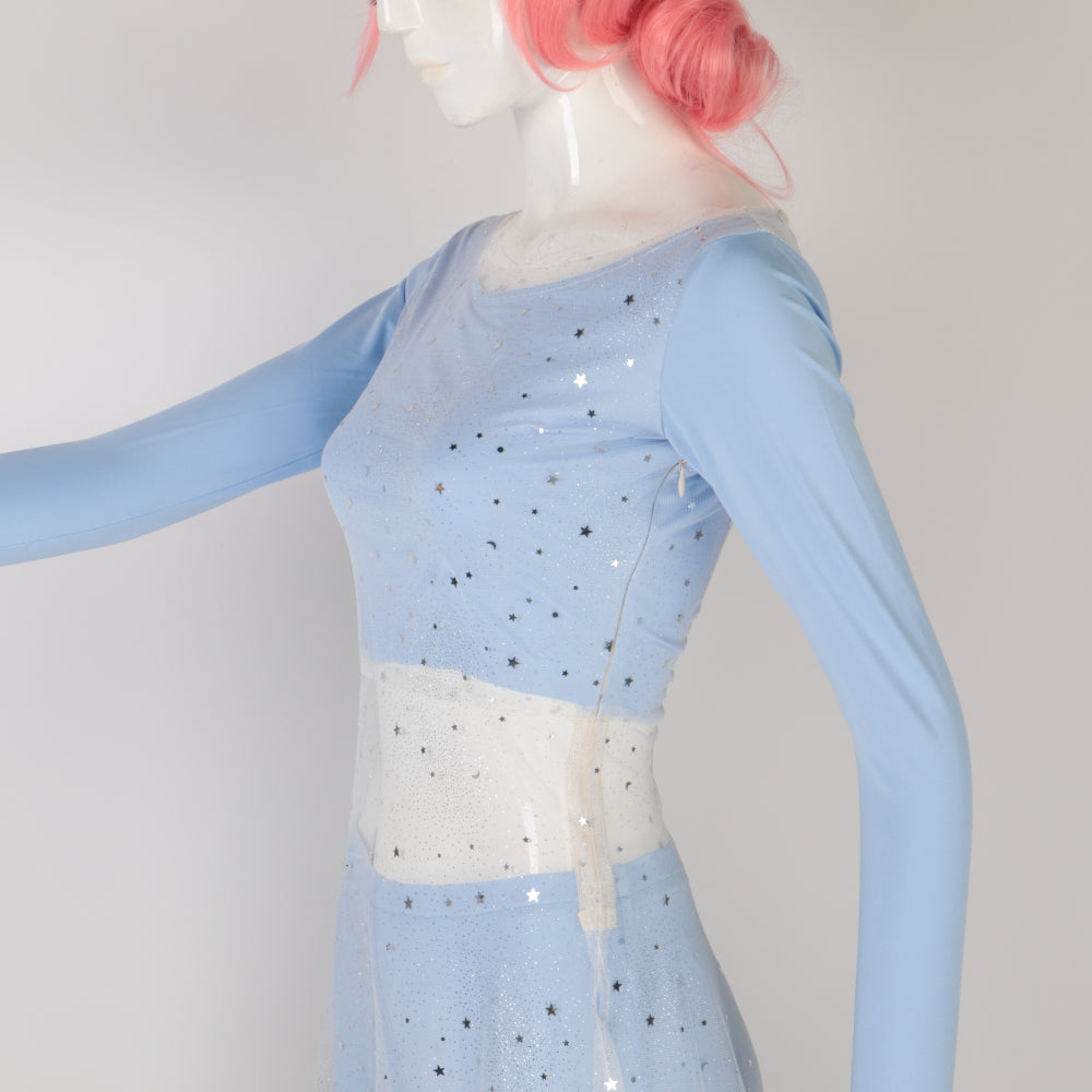 Snow Adult Elsa Dress Costume Halloween Cosplay Elsa Anna Costume Princess Ice Queen Elsa Outfit Full Set