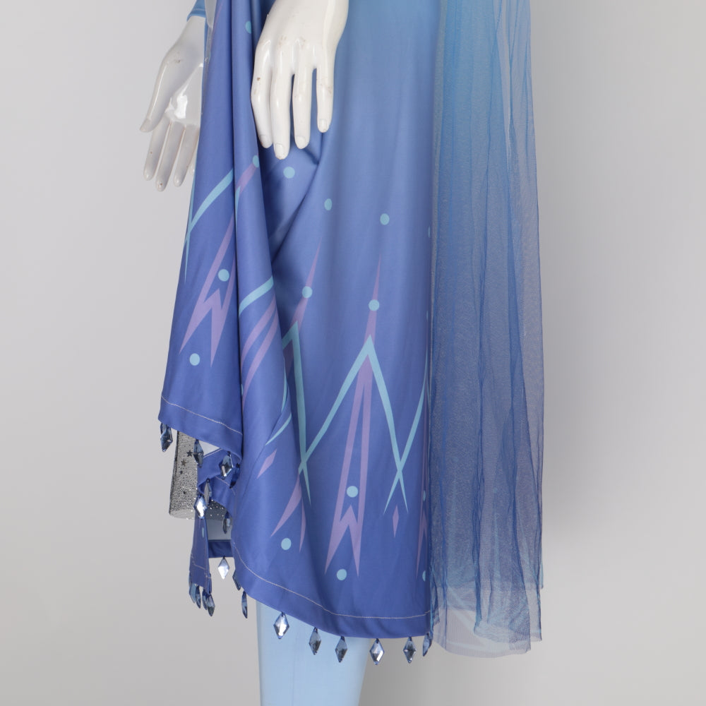 Snow Adult Elsa Dress Costume Halloween Cosplay Elsa Anna Costume Princess Ice Queen Elsa Outfit Full Set