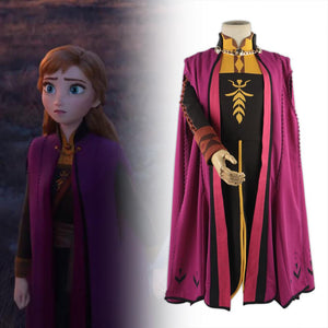 Snow Queen Anna Elsa Princess Cosplay Costume Outfit Full Set Halloween Costumes Fancy Dress Children New