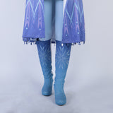 Elsa Boots Costume Halloween Knee-high High Heel Elsa Shoes Costume Princess Ice Queen Elsa Prop