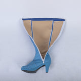 Elsa Boots Costume Halloween Knee-high High Heel Elsa Shoes Costume Princess Ice Queen Elsa Prop