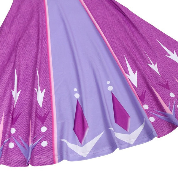 Fancy 4-10y Baby Girl Princess Elsa Dress for Girls Clothing Wear Cosplay Elza Costume Halloween Christmas Party Gift