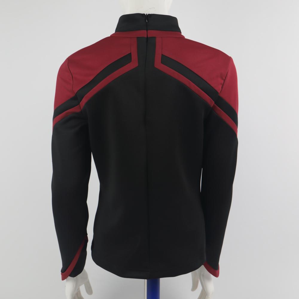 Cosermart Star Trek Picard  JL Uniform  Female Red Gold Blue Top Shirt Cosplay Costume Women Adult Coat Prop