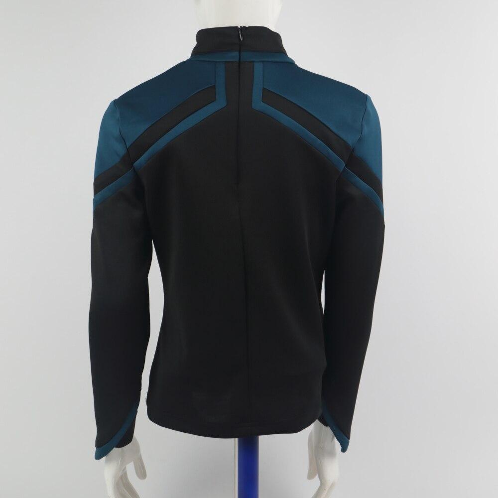 Cosermart Star Trek Picard  JL Uniform  Female Red Gold Blue Top Shirt Cosplay Costume Women Adult Coat Prop