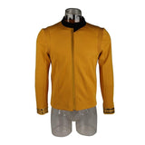 Cosermart Star Trek Discovery Season 2 Starfleet Captain Kirk Shirt Uniform Badge Costumes Men Adult Halloween Cosplay Costume