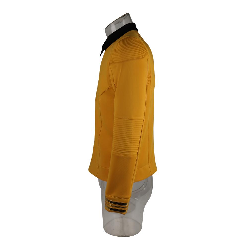 Cosermart Star Trek Discovery Season 2 Starfleet Captain Kirk Shirt Uniform Badge Costumes Men Adult Halloween Cosplay Costume