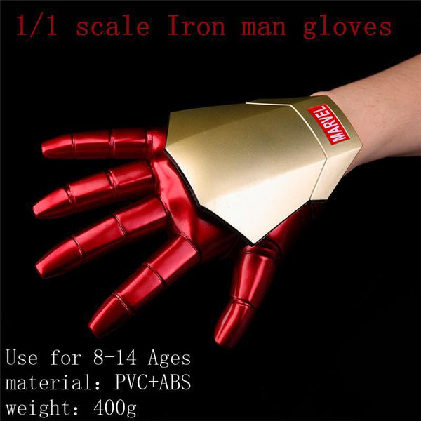 Avengers Iron Man Gloves With LED Light PVC Figure Collectible Model Toy