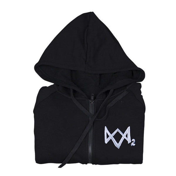 Watch Dogs 2 Catcher Hoodies   Man Sweatshirts Black Cosplay Jackets Zipper