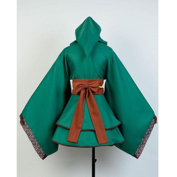The Legend of Zelda Skyward Sword Female Link Cosplay Suit Outfit Dress Costume