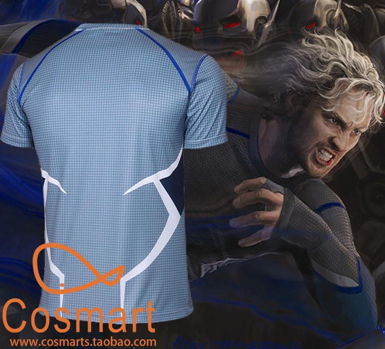 Avengers Age Ultron Quicksilver Pietro Maximoff Cosplay Costume T Shir Cosermart