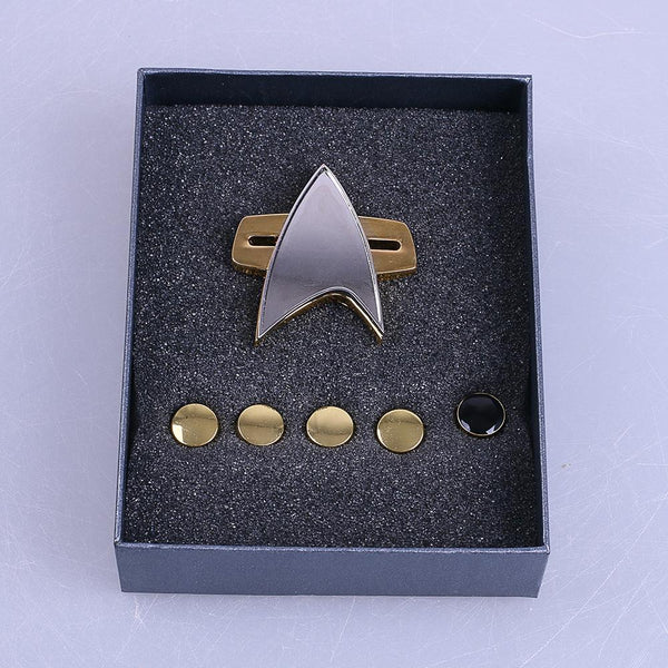 Cosermart Star Trek  Voyager Communicator  adge PinPip 6pcs Set Cosplay Prop
