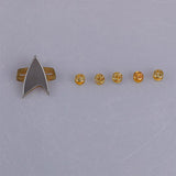 Cosermart Star Trek  Voyager Communicator  adge PinPip 6pcs Set Cosplay Prop