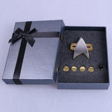 Cosermart Star Trek  Voyager Communicator  adge PinPip 6pcs Set Cosplay Prop