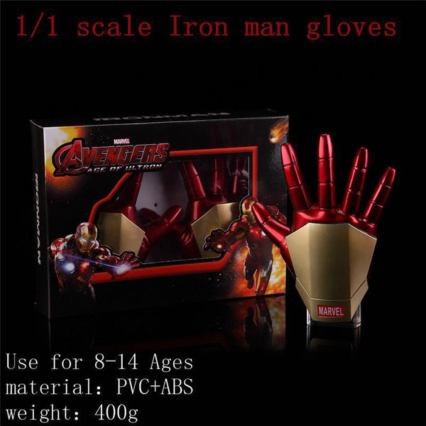 Avengers Iron Man Gloves With LED Light PVC Figure Collectible Model Toy