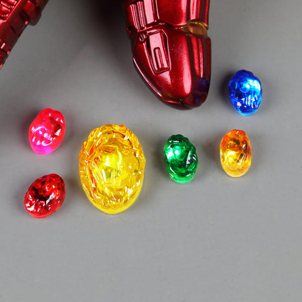 Avengers Endgame Iron Man Gauntlet Gloves Stone Movable Led Light Infinity War Glove Halloween Cosplay props
