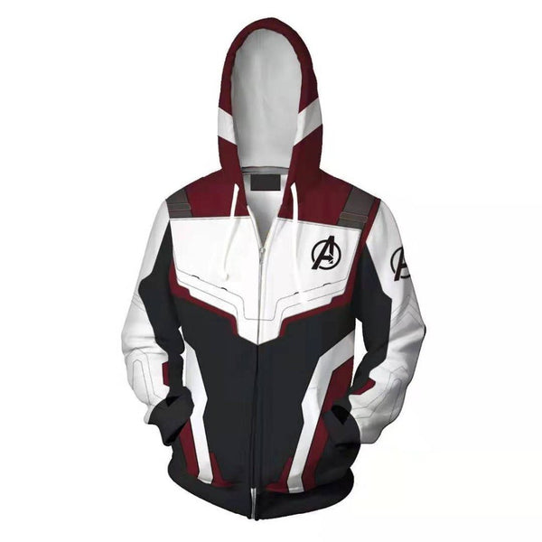 2019 Avengers Endgame Cosplay Quantum Realm Hoodie Costume Zipper Sweatshirt Jacket Avengers Endgame Quantum