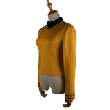 Cosermart Star Trek Discovery Season 2 Female Top Starfleet Commander Uniform with Badge Woman Cosplay Costume