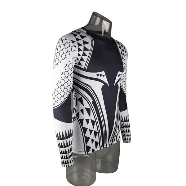 Aquaman Compression Shirt Man 3D Printed T Shirts Comics Cosplay Costume Long Sleeve Tops