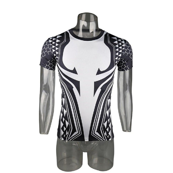 Aquaman 3D Printed T Shirts Men Compression Shirt  Cosplay Costume