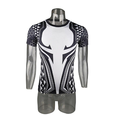 Aquaman 3D Printed T Shirts Men Compression Shirt  Cosplay Costume