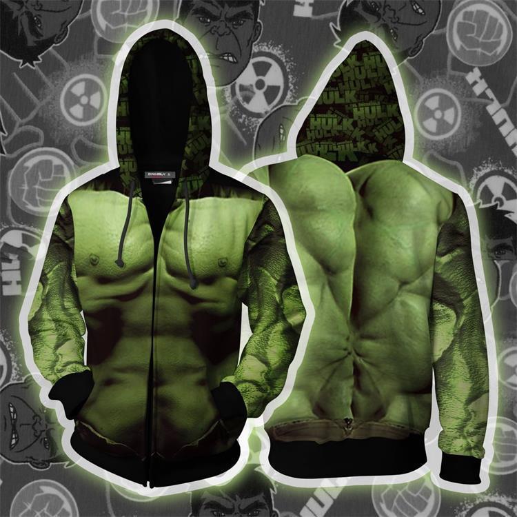 2019 Avengers: Endgame Bruce Banner Hoodie Hulk Cosplay Costume Sweatshirts Jacket Coat Avengers Dressed Halloween Party