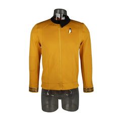 Cosermart Star Trek Discovery Season 2 Starfleet Captain Kirk Shirt Uniform Badge Costumes Men Adult Halloween Cosplay Costume