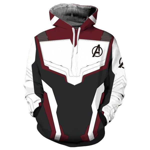 2019 New Hoodie Unisex Avengers 4 Endgame Quantum Realm Sweatshirt Jacket Advanced Tech Hoodie Cosplay Costumes