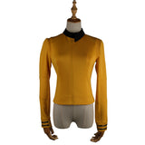 Cosermart Star Trek Discovery Season 2 Female Top Starfleet Commander Uniform with Badge Woman Cosplay Costume