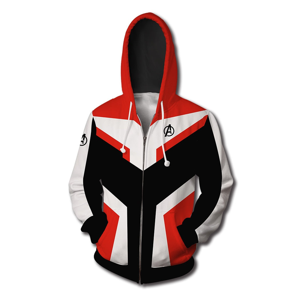 Endgame Quantum Realm Sweatshirt Jacket Advanced Tech Hoodie Cosplay Costumes