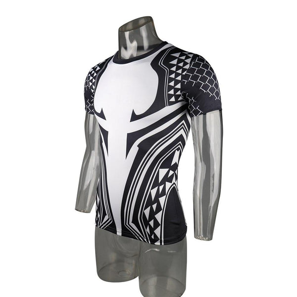 Aquaman 3D Printed T Shirts Men Compression Shirt  Cosplay Costume