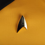 Cosermart Star Trek Discovery Season 2 Starfleet Captain Kirk Shirt Uniform Badge Costumes Men Adult Halloween Cosplay Costume
