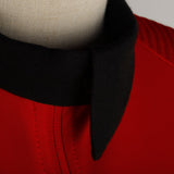 Cosermart Star Trek Discovery Season 2 Female Top Starfleet Commander Uniform with Badge Woman Cosplay Costume