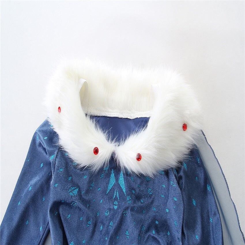 Aisha Dress Girl Anna Princess Skirt Dress Cosplay Costume For Kids
